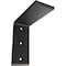 Ekena Millwork Countertop Support Steel Heavy Duty Bracket, Powder Coated Black 2 1/2"W x 6"D x 6"H BKTM02X06X06CSPBL - alternate 1